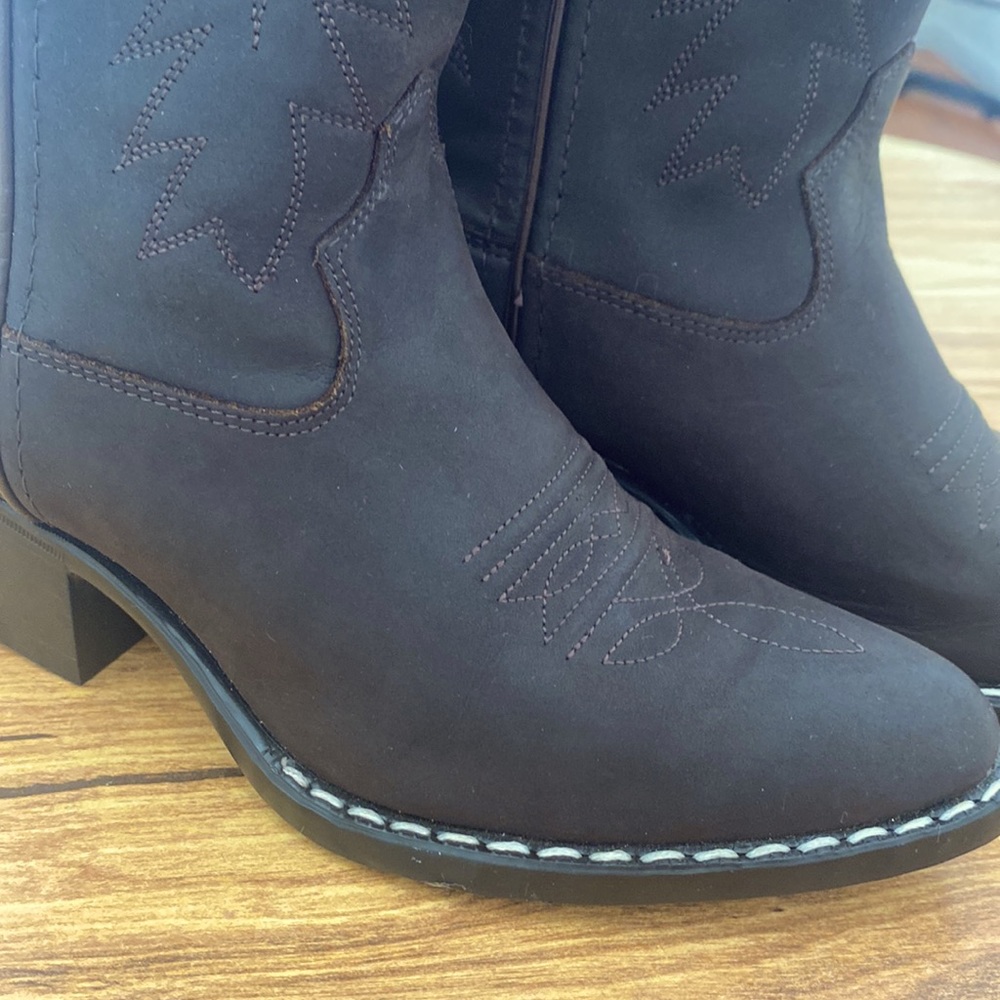 Leather upper made in India girl boots size 10 - Picture 2 of 6